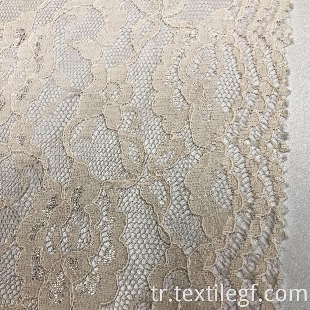 Pierced Flower Partten Lace Fabric